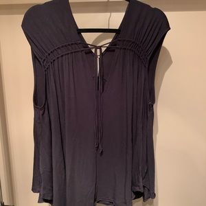 Free People Flowy Tank With Tie Detail - Size L